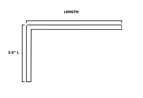 Back L Mount Countertop Bracket, Heavy Duty Contractor Grade Countertop Support Bracket, Floating Shelf Bracket, Hidden #TOP1