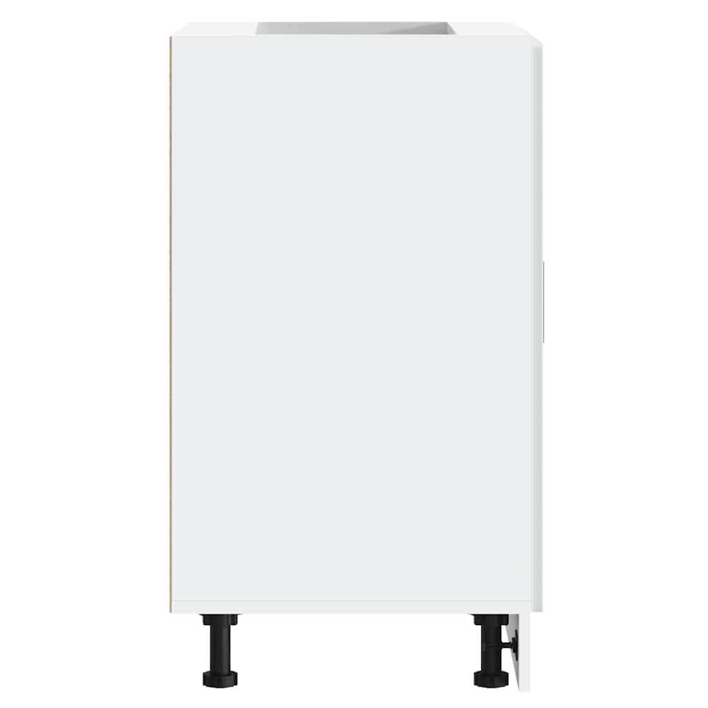 vidaXL Armoire de Cuisine Porto Blanc Bois d ingénierie