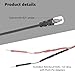 RJ11 Power Cord Compatible with Uniden Radar Mirror Wire Detectors,Model (3005201U) Fits R1 R3 R4 R7 R8 (1)