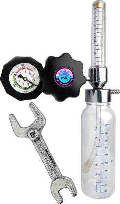 Oxygen Flow Meter High Pressure Regulator with Humidifier Bottle and Oxygen Cylinder Key (Combo-Flow Meter and Oxy key spinner) (B0BTP6QV8C) Amazon Price History, Amazon Price Tracker