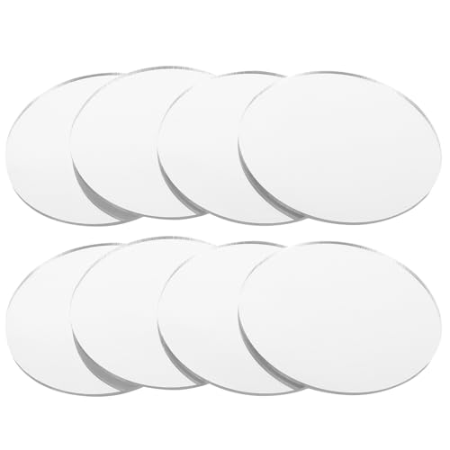 ELAYARD �A�N���������ϋ������p�~���[�V�[�g ���a10cm 8���Z�b�g ���^�����~���[ DIY���C�N�A�b�v���p �g�т⎩��p�z�[���f�R���[�V����