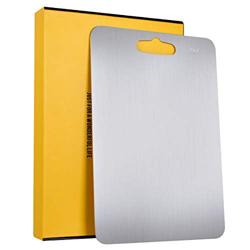 Best Deal Stainless Steel Fruit Cutting Board for Kitchen - FLE Vegetables Choping Board & Best Kitchen Butcher Block for Meat,Cheese,Heavy Duty Cut Boards