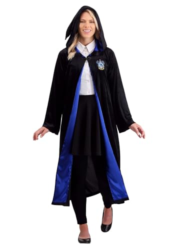 Fun Costumes Deluxe Harry Potter Ravenclaw Robe Costume for Adults ? Movie Quality Wizarding World Hogwarts House Themed Robes Large