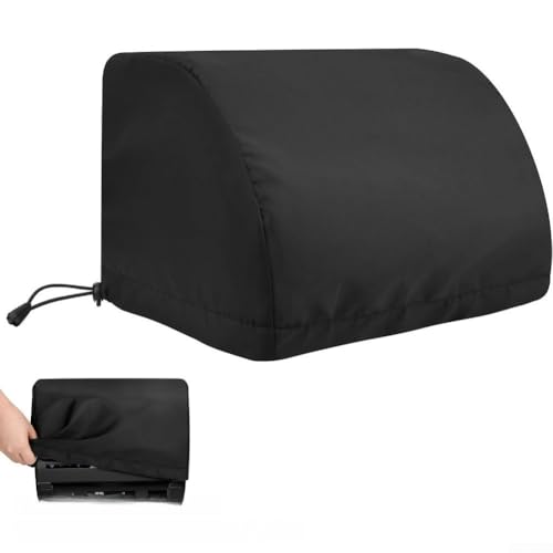 Housse de protection pour scanner de documents, étanche et anti-poussière en tissu Oxford 600D, housse résistante aux UV avec dimensions 31 x 17 x 18 cm pour bureau et bureau à domicile, noir (600D)