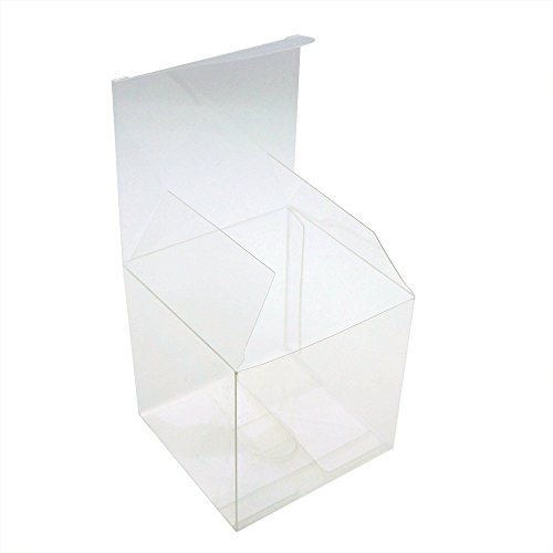 Mystar 50 Pcs 3.54" (9 Cm) Clear Plactic Cubes, Tuck Top Pvc Boxes For Cupcake Wedding Party Favor #TOP3