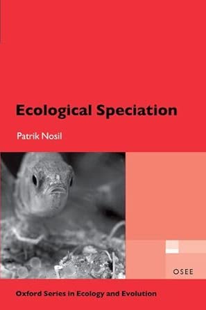 Ecological Speciation book cover