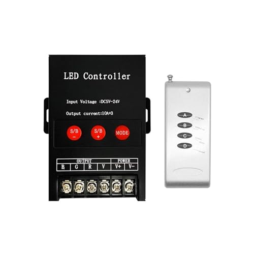 Télécommande pour contrôleur de bande lumineuse LED haute puissance et gradateur RGB fer