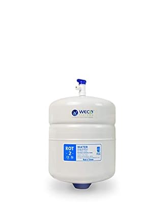 Pressurized RO Water Storage Tank - Total Capacity 2.0 Gal & appx. 1.2 Gal Usable Capacity (ROT-2-W)