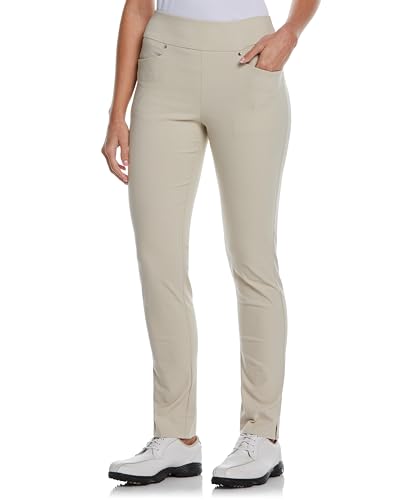 PGA TOUR Calça feminina de golfe sem fecho com controle de barriga (tamanho PP-GG-grande), Arena, PP