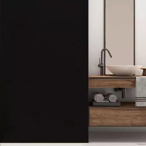 Papel De Parede Adesivo Preto Lavável Envelopamento Geladeiras Mesa Móveis 10m X 45cm Envelopar