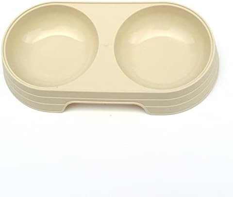 Miniatura 7 de Cuencos dobles de plástico para perros Suministros de alimentación de alimentos para gatos Agua Pet Candy Color Dispensador Plato Tazones Púrpura