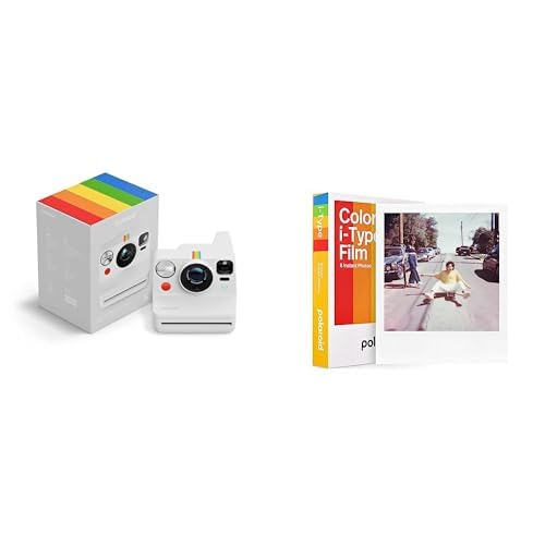 POLAROID NOW+: la fotocamera istantanea Polaroid Now+ di terza generazione è la classica fotocamera istantanea analogica che si collega facilmente all'app Polaroid tramite Bluetooth per offrirti molto di più.