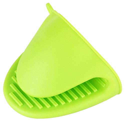 Preisvergleich Produktbild Nvfshreu Handschuhe Umweltschutz Wärmeschutzhandschuhe Mikrowellenhandschuhe Silikonhandschuhe Küchenhelfer Backwerkzeug Sicherheits Silikon (Color Einfacher Stil Green Size Two11.5 * 9.5 cm 4.5 *