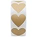 Hybsk 1000pcs Kraft Heart Stickers 30mm Love Stickers for Envelope Seals Crafting Scrapbooking (Kraft)