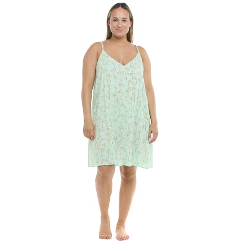 Vestido de playa talla grande Body Glove Nicole con diseno fluido y comodo en verde menta