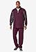 KingSize Men's Big & Tall Long Sleeve Colorblock Tracksuit - 4XL, Black Colorblock