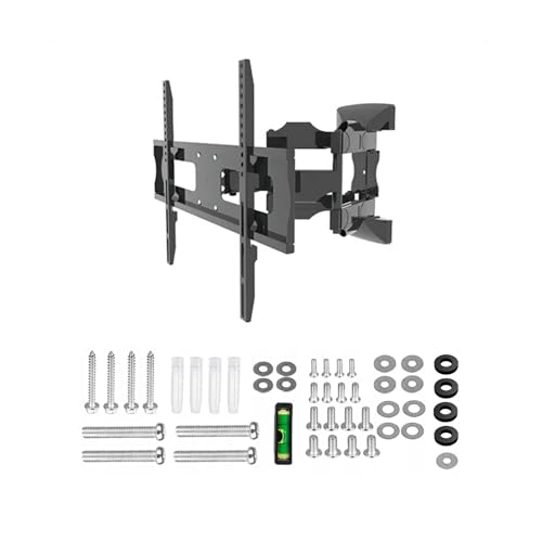 Bratek 64AT TV-Wandhalterung Drehbar für 37-85 Zoll Fernseher, Schwarz