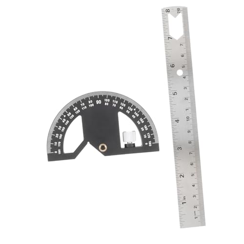 AUTSUPPL 1 Set Carpentry Angle Ruler Tools Angle Measuring Tool Protractor for Woodworking Miter Angle Finder Metal Protractor Square Woodworking Miter Protractor Miter Gauge Aluminum Alloy