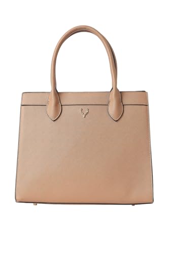 Image of Allen Solly Women's Large Tote Shoulder Bag | PU Leather | Sleek Minimal Design | Adjustable Strap | Travel & Commute