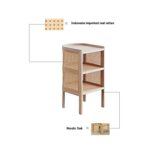 Table de chevet en rotin compacte pour optimiser une petite chambre - 4