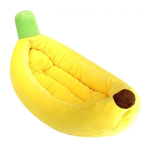 ペットベッド、ペットハウス、ペットソファ、バナナベッド、猫ベッド、犬ベッド、愛犬寝袋、四季ペットベッド、猫ベッド、冬暖かい犬ベッド、バナナ犬ベッド、オールシーズン猫マット (L)