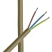 Produktbild 3m Zuleitung Gold H03VV-F 3 x 0,75qmm PVC isolierte Schlauch-Leitung 3G Leuchtenkabel Lampenkabel Kabel Stromkabel