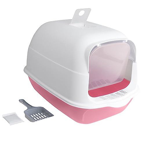 Litière pour chat bac fermé avec porte et bac à litière réutilisable - 7