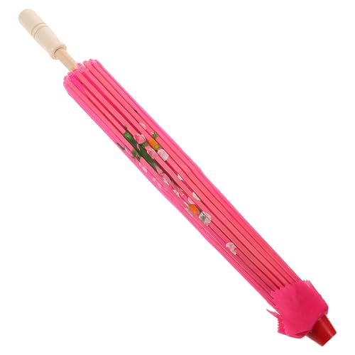 Sombrilla asiática de seda premium SHOWERORO parasol clásico rosa de colección