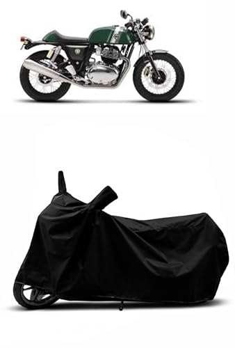 Image of Heavy Duty Waterproof Scooty & Bike Cover for Royal Enfeild Continantal Gt 650 - UV Resistant, Dustproof & Rain Protection, All-Weather Outdoor Cover for Bikes & Scooty with Buckle Straps