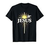 Jesus Kreuz Christlicher Glaube Taube Religiöser Glaube T-Shirt