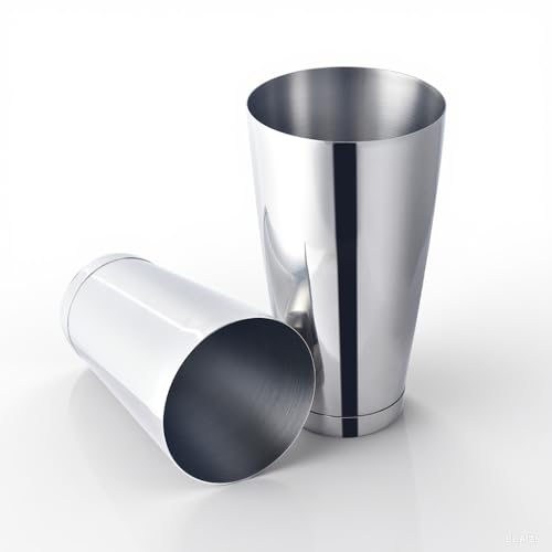 WPHUAW Boston Cocktail Shaker Set 28 oz & 20 oz Stainless Steel Weighted Shaker Tins Metal Martini Shaker Drink Mixer for Bartending Professional Bar Tools for Bartender