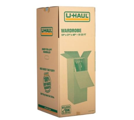 Space Saver Wardrobe Moving Box - 18" x 21" x 46" (W x L x H) - 1 Box