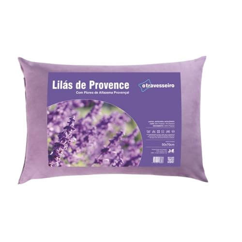 Combo Travesseiros Casal Ele & Ela, Bambu 50x70cm + Lilás de Provence 50x70cm