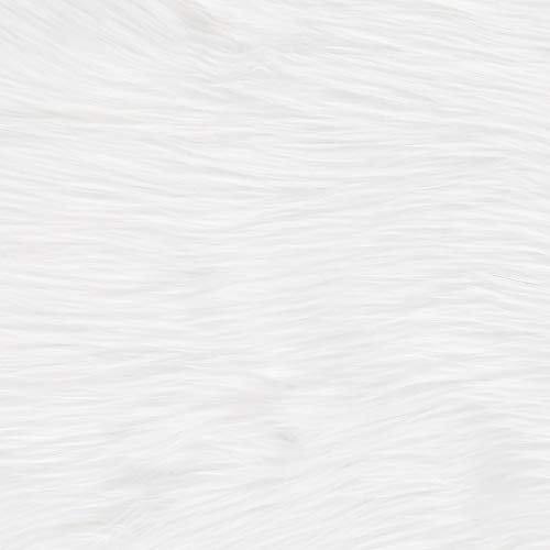 Delectable Garden Soft White Faux Sheepskin Faux Fur Chair Couch Cover Modern Area Rug Baby Blanket For Bedroom Floor Sofa Living Room Approx: 2 X 3 Feet - White #TOP6