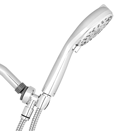 Waterpik Showerclean Pro Hand Held Shower Head High Pressure Rinser With Built-In Power Jet Wash Shower Cleaner In Chrome, Qcw-763Me #TOP7