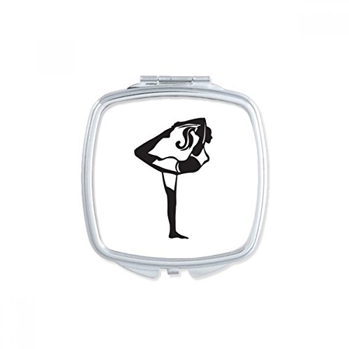 Miroir compact carré maquillage pour fille sportive et active - 2
