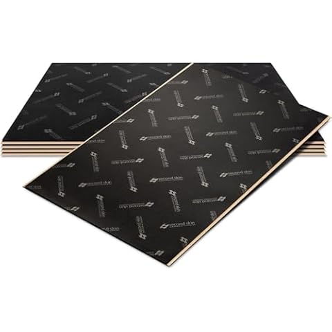 Second Skin Damplifier Premium Car Sound Deadening Material (1mm) – Butyl Rubber Auto Sound Deadener Mat (10 Sq Ft, 5 Sheets) – Made in The USA Cover
