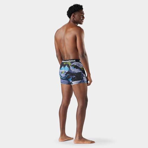 Image of Smartwool Men's Merino Print Boxer Brief Boxed