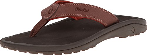 OLUKAI 'Ohana Sandal - Men's Brick/Dark Java 8
