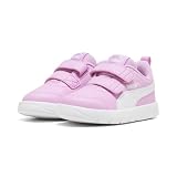 Puma Courtflex V3 V Inf - Sneaker Unisex, Mauve Glow Puma White, 25 EU