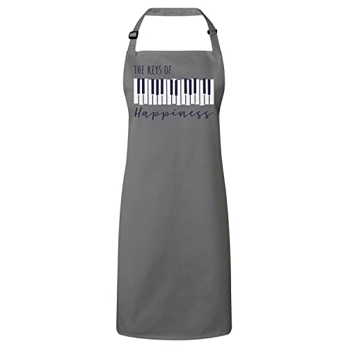 Tablier musique premium en tissu haut de gamme style piano