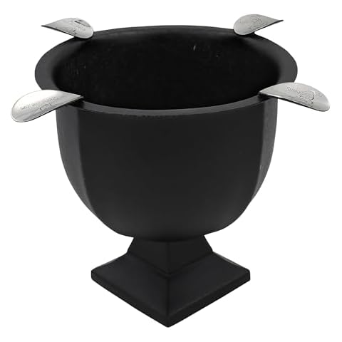 Stinky Cigar Cast Iron Ashtray with Stirrup Cover