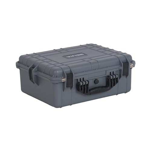 Image of MEIJIA All Weather IP67 Waterproof Hard Camera Case,Hard Protective Case,Hard Case with Customizable Foam,Fit Use of Drones,Camera,Equipments,Pistols(Grey,20.62 x16.85x8.11inches)