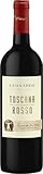 Leonardo Da Vinci Rosso Toscana IGT, der Wein hat einen weichen Geschmack und ein intensives Aroma von schwarzen Früchten, 13% Alkoholgehalt, 750ml-Flaschen