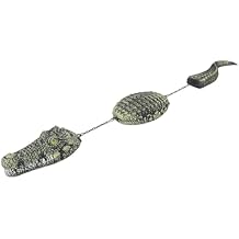 Haofy Floating Alligator Fake Alligator Pool Float with Lifelike Eyes Teeth for Outdoor Pond Pool Garden Decor 32.9in