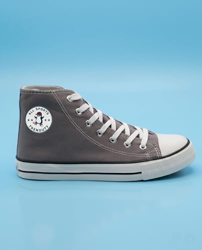 Image of Long High Top Canvas Men Sneakers