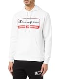 Champion Legacy Graphic Shop Authentic-Powerblend Fleece Sudadera con Capucha, Color Blanco, XXL para Hombre
