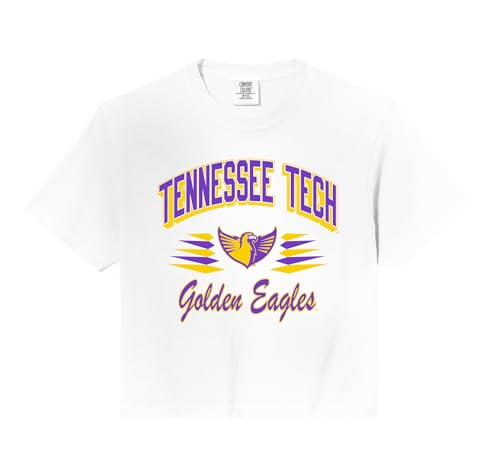 Tennessee Tech Golden Eagles Retro Diamond White Comfort Colors Crop Top