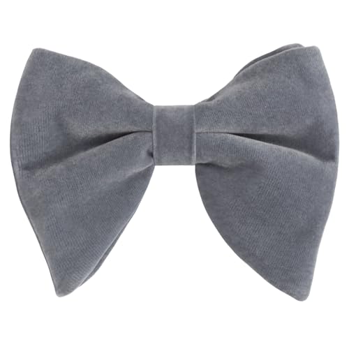 Image of Alizeal Velvet Pre-tied Adjustable Bow Tie for Men Oversize Formal Solid Tuxedo Bowtie