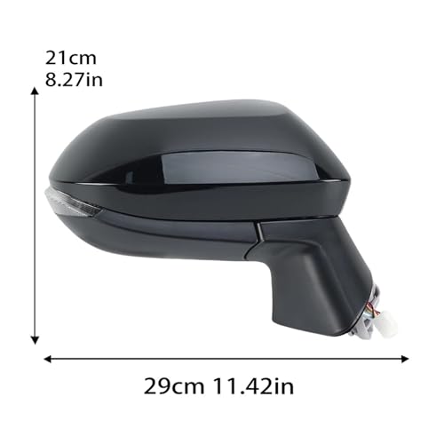 Rétroviseurs Latéraux Corolla E21 Noir Chauffant Remplacement Paire - 3